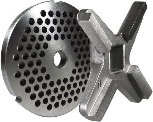 #22 Grinder plate with 3/16" holes and a #22 grinder knife in Kuwait