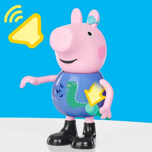 Peppa Pig Joke & Sing George 8-Inch Figure, Musical Toy with 50+ Sounds and Songs, Preschool Toys for Girls and Boys Ages 3+ in Saudi Arabia