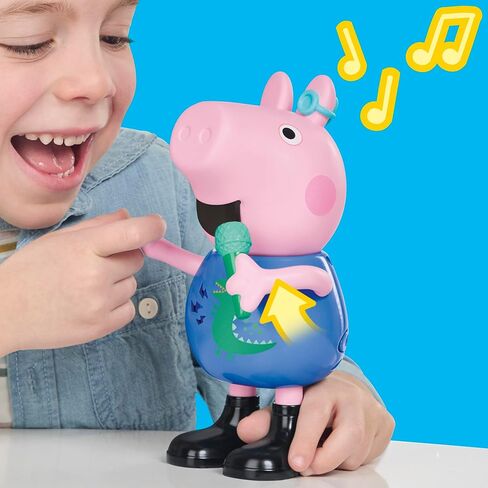 Peppa Pig Joke & Sing George 8-Inch Figure, Musical Toy with 50+ Sounds and Songs, Preschool Toys for Girls and Boys Ages 3+ in Saudi Arabia