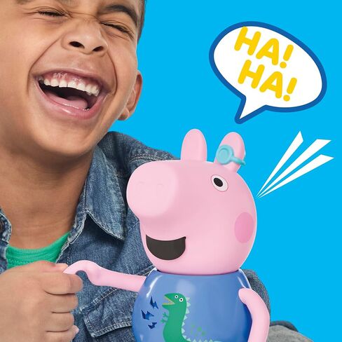 Peppa Pig Joke & Sing George 8-Inch Figure, Musical Toy with 50+ Sounds and Songs, Preschool Toys for Girls and Boys Ages 3+ in Saudi Arabia