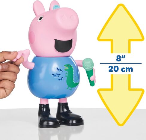 Peppa Pig Joke & Sing George 8-Inch Figure, Musical Toy with 50+ Sounds and Songs, Preschool Toys for Girls and Boys Ages 3+ in Saudi Arabia