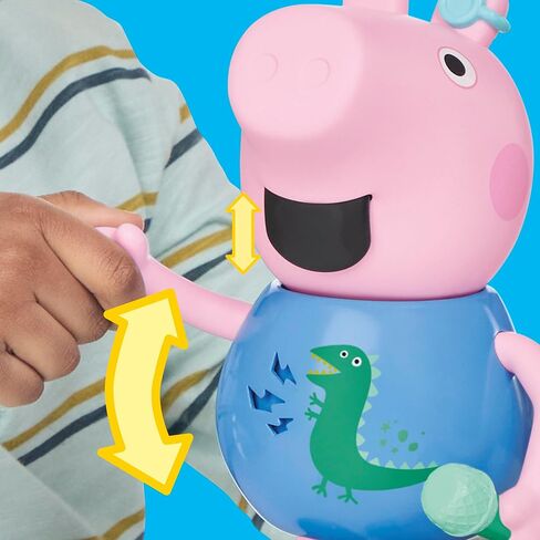 Peppa Pig Joke & Sing George 8-Inch Figure, Musical Toy with 50+ Sounds and Songs, Preschool Toys for Girls and Boys Ages 3+ in Saudi Arabia