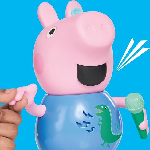 Peppa Pig Joke & Sing George 8-Inch Figure, Musical Toy with 50+ Sounds and Songs, Preschool Toys for Girls and Boys Ages 3+ in Saudi Arabia