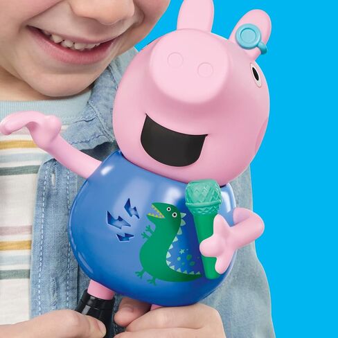 Peppa Pig Joke & Sing George 8-Inch Figure, Musical Toy with 50+ Sounds and Songs, Preschool Toys for Girls and Boys Ages 3+ in Saudi Arabia