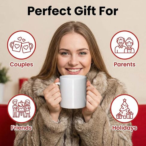 طقم طلاء الأكواب مكون من 4 قطع قم بطلاء الكوب الخاص بك مع صندوق هدايا مصنوع يدويًا للأزواج والأم والأب والأصدقاء هدية ذاتية الصنع (12 أونصة) in Kuwait