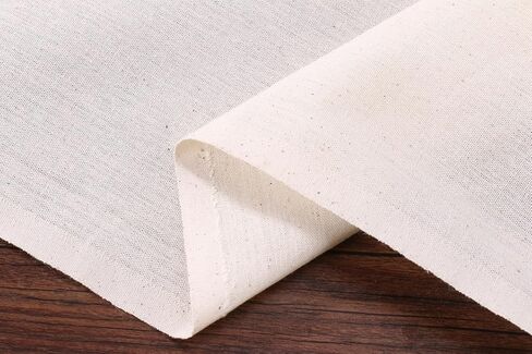 63 بوصة × 10.9 ياردة، نسيج موسلين قطني 100%، نسيج موسلين طبيعي غير مبيض متوسط ​​الوزن بواسطة ياردة للخياطة بنفسك (غير مبيض، مسمار 10.9 ياردة) in Kuwait