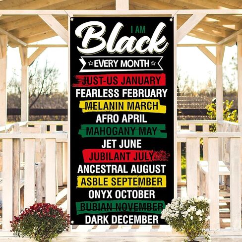 Black History Month Door Decorations for Classroom February African American National Holiday Party Decorations School Office Door Banner in Saudi Arabia