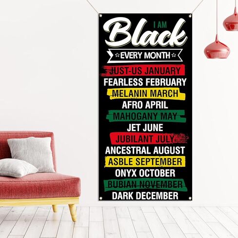Black History Month Door Decorations for Classroom February African American National Holiday Party Decorations School Office Door Banner in Saudi Arabia
