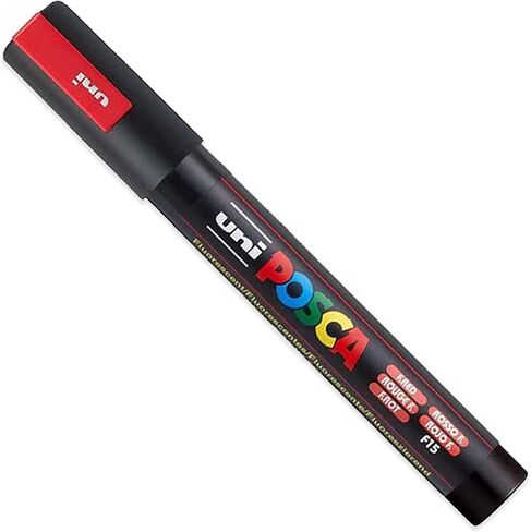 posca - PC-5M Fluorescent Paint Marker - Set of 4 - In Wallet in Saudi Arabia