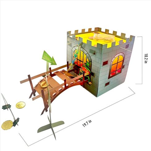 JJI St Patrick's Day Leprechaun Trap Kit St. Patricks Day Decorations Leprechaun Trap Crafts Kit for Kids St Patricks Day Party Supplies (CastleTrap) in Saudi Arabia