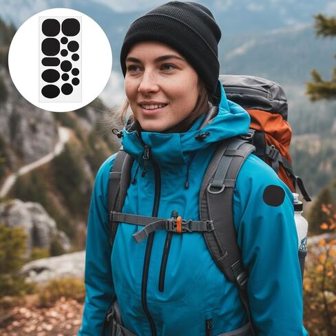 9 ورقات 80 قطعة من رقعة إصلاح السترة السفلية للمنتفخ، ذاتية اللصق مقاومة للماء منتفخة للأسفل، رقعات على شريط لملابس المعطف، وحقائب النوم، وسراويل التزلج، وإصلاح الثقوب in Kuwait