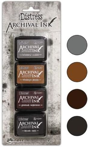 Tim Holtz Distress Archival Mini Ink Pad Set Of 4 - Kit #3 in Saudi Arabia