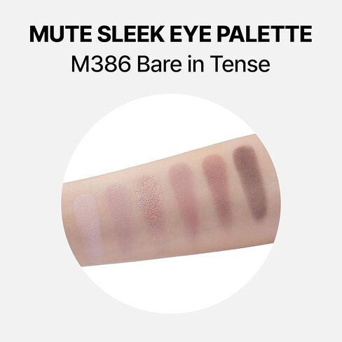 Mute Sleek Eye Palette, Silky Smooth Formula, Long-wearing & Fallout-free, Buildable, Matte shimmer shades 9g M668- Odd Expansion in Saudi Arabia