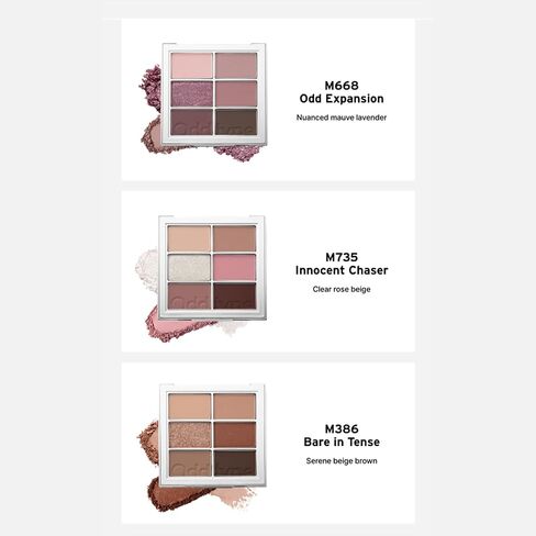 Mute Sleek Eye Palette, Silky Smooth Formula, Long-wearing & Fallout-free, Buildable, Matte shimmer shades 9g M668- Odd Expansion in Saudi Arabia