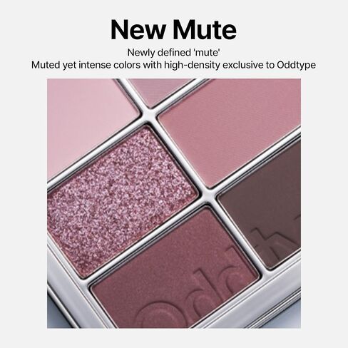 Mute Sleek Eye Palette, Silky Smooth Formula, Long-wearing & Fallout-free, Buildable, Matte shimmer shades 9g M668- Odd Expansion in Saudi Arabia