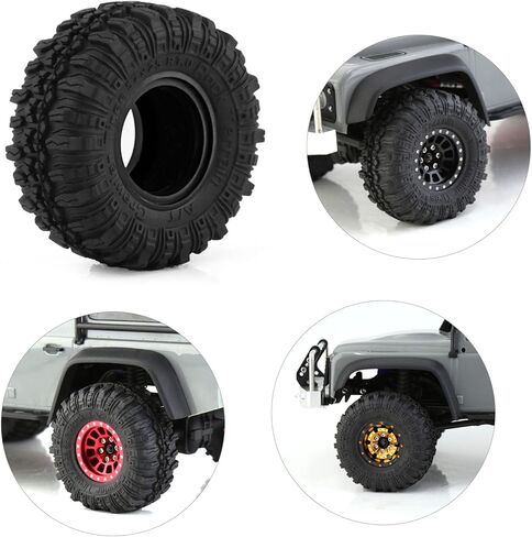 إطارات LAEFINA 57 مم RC مقاس 1.0 بوصة بديلة لإطارات مطاطية 1/18 TRX4M 1/24 RC Crawler Car SCX24 FMS FCX24 أجزاء (A) in Kuwait