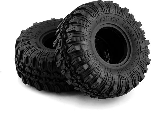 إطارات LAEFINA 57 مم RC مقاس 1.0 بوصة بديلة لإطارات مطاطية 1/18 TRX4M 1/24 RC Crawler Car SCX24 FMS FCX24 أجزاء (A) in Kuwait