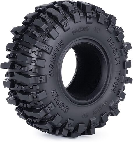 1.0 Tires 55mm Tall 1.0'' Mud Slingers Super Soft Sticky Tyre for RC Crawler SCX24 FCX24 TRX4M AX24 1/18 1/24 Upgrades (1.0 Mud Slingers Tires 55mm Tall) in Saudi Arabia