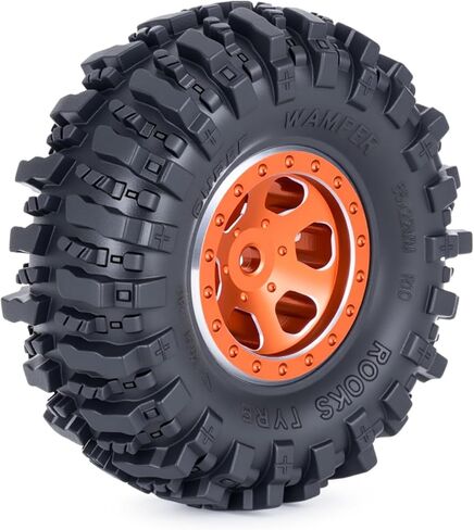 1.0 Tires 55mm Tall 1.0'' Mud Slingers Super Soft Sticky Tyre for RC Crawler SCX24 FCX24 TRX4M AX24 1/18 1/24 Upgrades (1.0 Mud Slingers Tires 55mm Tall) in Saudi Arabia