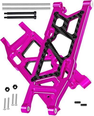 RC Carbon Fiber Rear Swing Arm Upgrade Parts for 1/8 Kraton 6S BLX,Outcast 6S BLX,Notorious 6S BLX,Talion 6S BLX, Rear Suspension Arms Hops up,Pink(2PCS) in Saudi Arabia