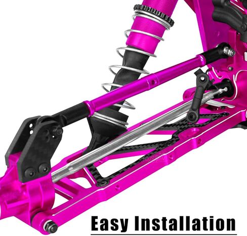 RC Carbon Fiber Rear Swing Arm Upgrade Parts for 1/8 Kraton 6S BLX,Outcast 6S BLX,Notorious 6S BLX,Talion 6S BLX, Rear Suspension Arms Hops up,Pink(2PCS) in Saudi Arabia