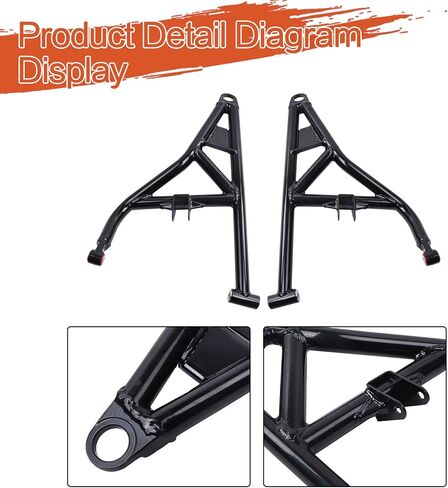 Black Front A-Arms Replacement for Polaris RZR XP 1000 4 1000 2014-2023 in Saudi Arabia