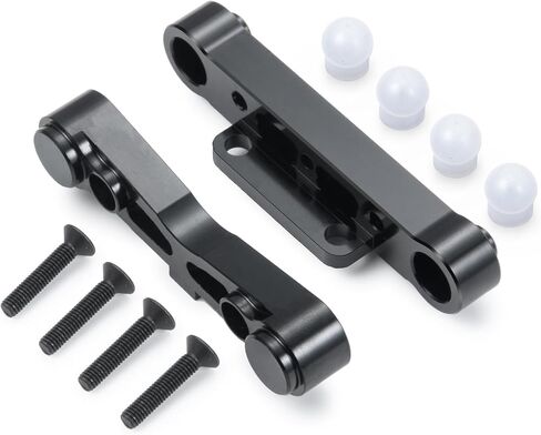 RC Aluminum Rear Lower Suspension Mount Fixing Arm Upgrades Part Compatible with Arrma Kraton Typhon Senton Talion 1/8 RC Car Upgrade Parts (Black) in Saudi Arabia