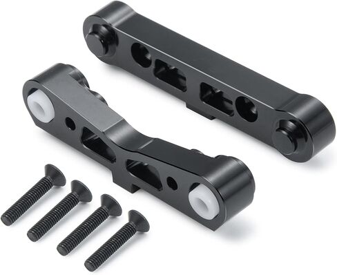 RC Aluminum Rear Lower Suspension Mount Fixing Arm Upgrades Part Compatible with Arrma Kraton Typhon Senton Talion 1/8 RC Car Upgrade Parts (Black) in Saudi Arabia