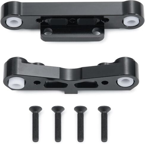 RC Aluminum Rear Lower Suspension Mount Fixing Arm Upgrades Part Compatible with Arrma Kraton Typhon Senton Talion 1/8 RC Car Upgrade Parts (Black) in Saudi Arabia