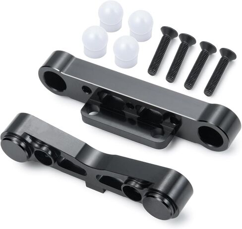 RC Aluminum Rear Lower Suspension Mount Fixing Arm Upgrades Part Compatible with Arrma Kraton Typhon Senton Talion 1/8 RC Car Upgrade Parts (Black) in Saudi Arabia