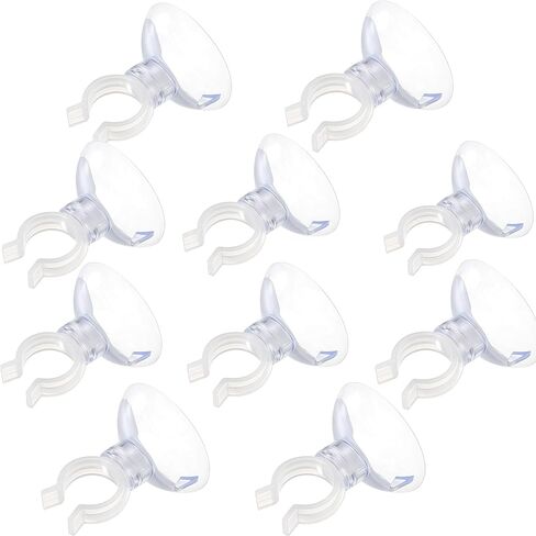 مجموعة مشابك لأكواب الشفط لحوض السمك، حامل خط هواء لخزان الأسماك، بلاستيك شفاف لمستلزمات الأسماك الزجاجية وخزان الأسماك، ديكورات أنابيب الطيران الشفافة، أعشاش الروبيان والزواحف in Kuwait