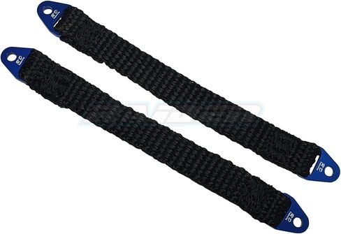 115mm Suspension Damper Travel Limit Straps for Axial AX10 SCX10 EXO Wraith Yeti TRX-4 RC Crawler - Blue in Saudi Arabia