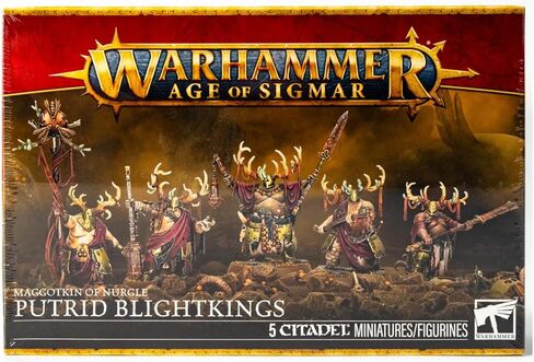 Warhammer Age of Sigmar Maggotkin of Nurgle Putrid Blightkings Multipart Plastic Miniatures Set in Saudi Arabia