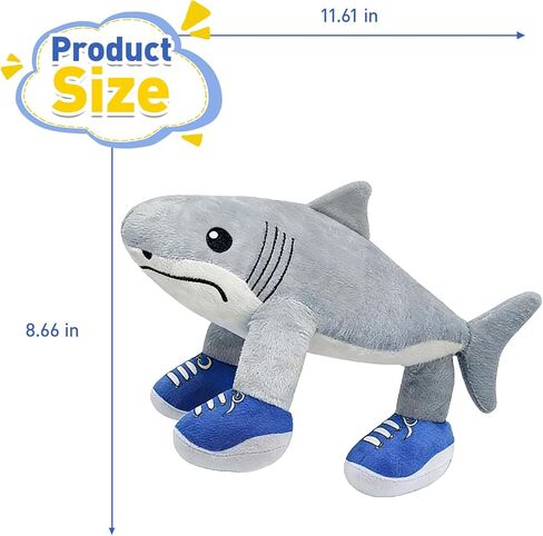 Plush with Sound - Italian Brainrot Toys, Tralalero Tralala Toy Steal A Brain Rot Soft Stuffed Meme Doll, Shark Plushies for Easter Basket Stuffers, Funny Birthday/Easter Gifts for Kids, Teens in Saudi Arabia