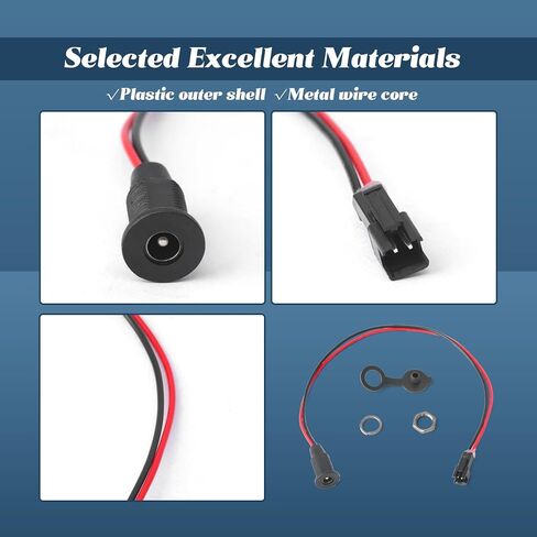 DC5521 Electric Bicycle Charging Port Compatible with Jetson Bolt Pro, Bolt Electric Ride-On, LX10, Axle 12'', Bolt Up 14'' Folding Ebike Replacement for DYU D3F/D2F for Kugoo Kirin B1 Pro in Saudi Arabia