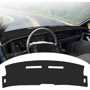 FIILINES Dash Cover Compatible with Chevy Chevrolet Camaro Z28 1982-1992 Dashboard Mat Passport Accessories Dash Cover Sunshade Nonslip Mesh Protector No Glare Black (Without HUD)