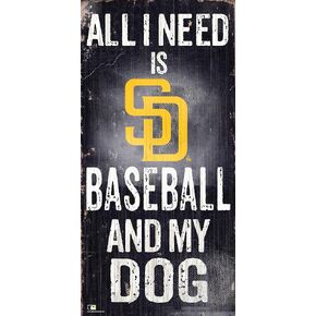 Fan Creations MLB San Diego Padres Unisex Philadelphia Phillies Baseball and My Dog Sign, Team Color, 6 x 12