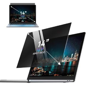 Laptop Privacy Screen 14 Inch, Removable 16:9 Aspect Privacy Filter Screen Protector for 14 Inch Laptop, Privacy Screen Anti Peeping