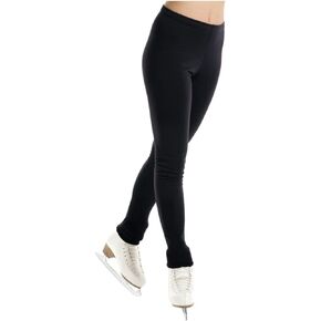 Mondor Girls Ladies Figure Skating Leggings Black Polartec 4453