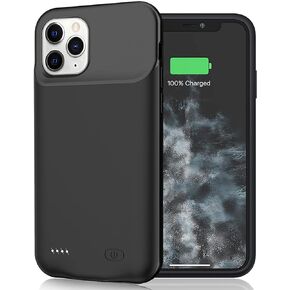 Battery Case for iPhone 11 Pro Max, 8500mAh Slim Portable Rechargeable Protective Battery Pack Cover Charging Case Compatible with iPhone 11 Pro Max (6.5 inch) Extended Battery Charger Case (Black)