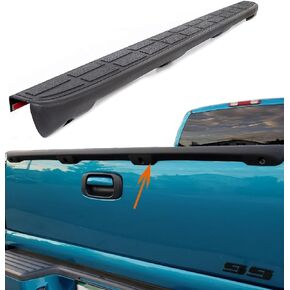Rear Tailgate Molding Cap Spoiler Replacement for Chevrolet Silverado and for GMC Sierra 2003-2007 Fleetside Tail Gate Protector 15932249 15063349 GM1909104