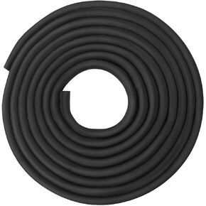 Weather Stripping for Large Gaps in Doors and Windows, Block Wind & Noise, Self-Adhesive, Thickness 12mm, Width 14mm, Length 6 Meters(Black)