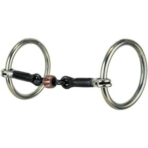 Reinsman 152 Traditional Loose Ring Snaffle with 3-Piece Copper Roller; Stage A