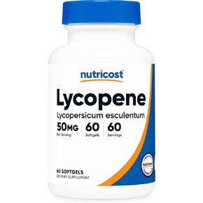Nutricost Lycopene 50mg Softgels (60 Softgels)