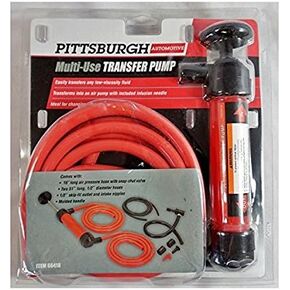 Pittsburgh Automotive Multi-Use Transfer Pump - Siphon Gas, Infusion Needle, Car