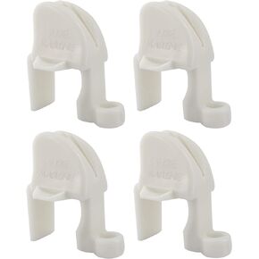 ISURE MARINE 4Pcs Boat Fender Clips Boat Bumper Clips Adjustable Boat Rail Fender Clips Adjusters Hangers