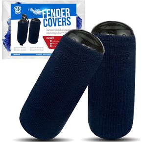 HTM-1/ HTM-2/HTM-3 Hole in The Middle Marine Fleece Boat Fenders Bumpers Covers/Socks (Navy Blue)