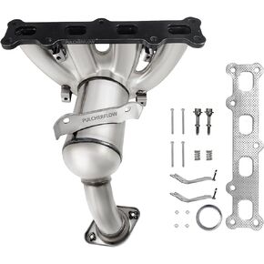PULCHERFLOW Catalytic Converter Compatible with 2007-2017 Jeep Compass/Patriot, 2007-2008 Dodge Caliber 2.4L Catalytic Convertor High Performance (EPA Compliant)