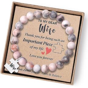 Gifts for Wife Birthday Gift Ideas Wife Gifts from Husband Bracelets Women Cool Anniversary Gifts for Wife Mothers Day Christmas Stocking Stuffers Valentines Easter