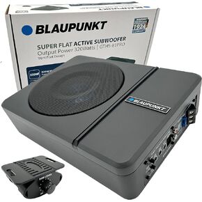 BLAUPUNKT GTHS81PRO 8" Amplified Subwoofer 320-Watts Active Flat Compact Design